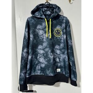 Vintage HOODIE Superlative Conspiracy SWEATER Medium Tie Dye